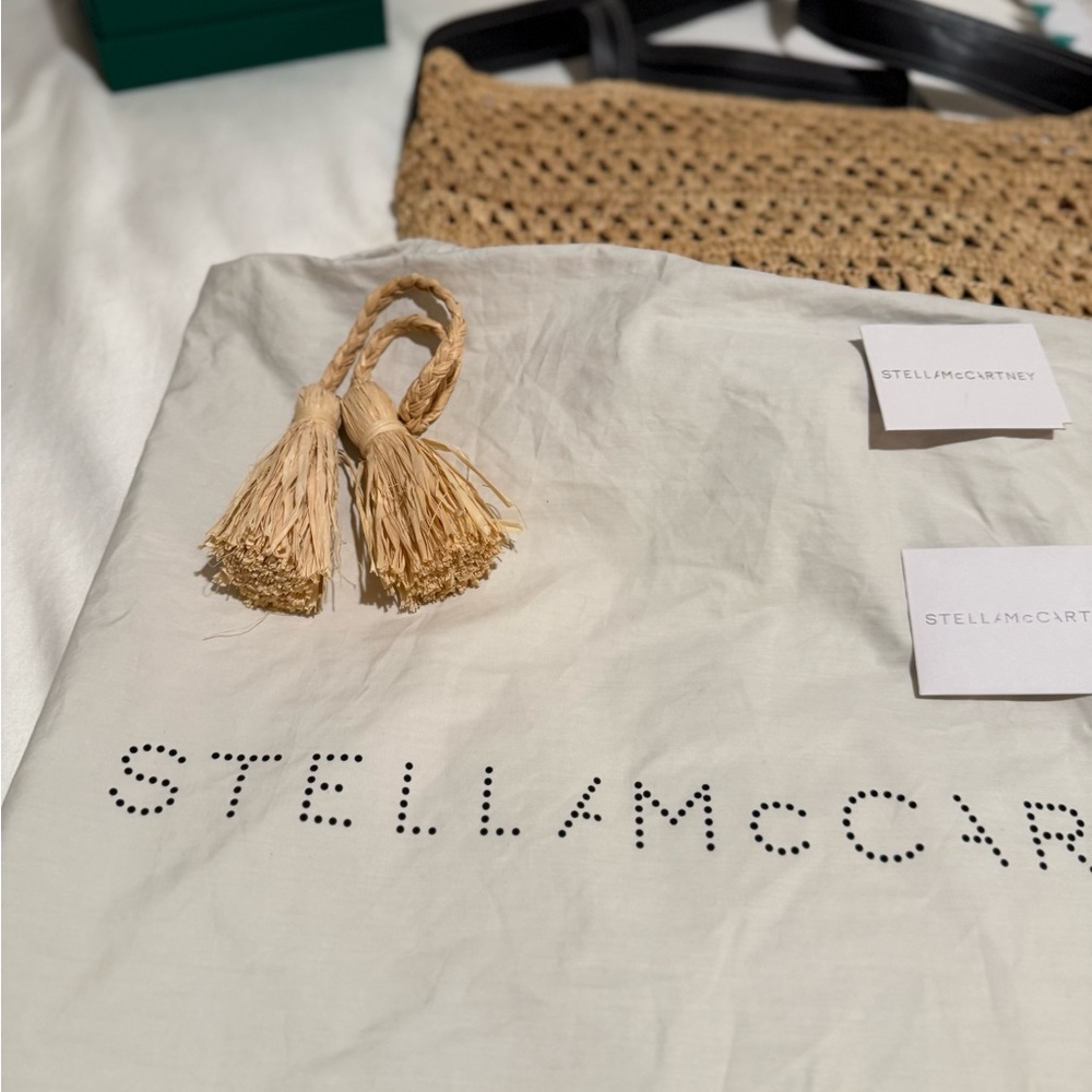 Stella McCartney Raffia Tote and Shoulder Bag - Picture 11 of 11
